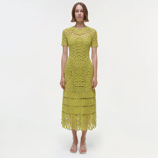 Lorelai Embroidered Midi Dress