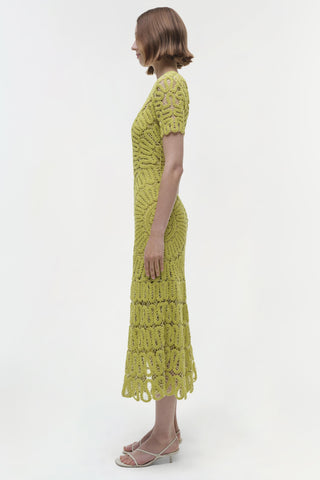 Lorelai Embroidered Midi Dress
