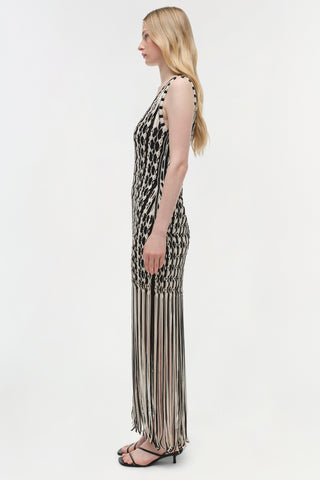 Sonia Fringe Knit Dress