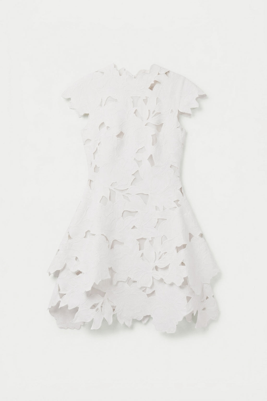 simkhai ivory morrigan short sleeve mini dress Simkhai