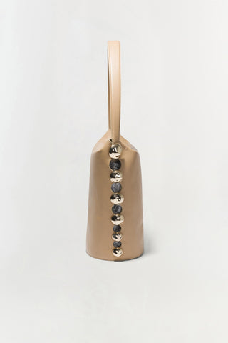 Amaya Suede Studded Bucket Bag
