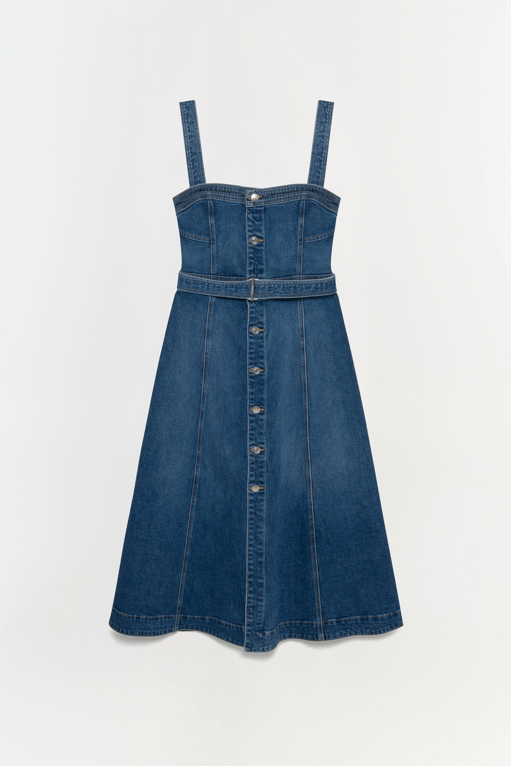 jonathan simkhai denim wrap dress SIMKHAI Cici Denim Dress