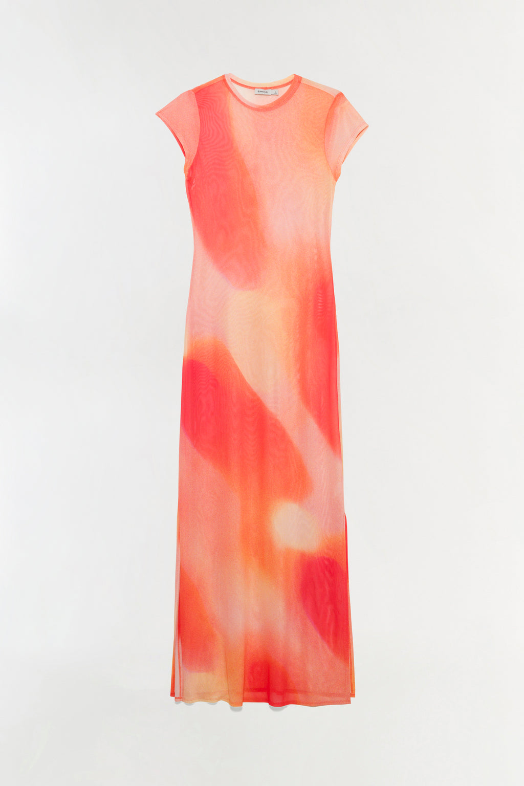 SIMKHAI Women's Fia Mesh Midi Dress in Golden Hour Sunset, Size XS
