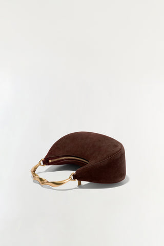 Nixi Suede Twist Handle Bag
