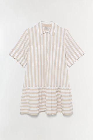 Cris Cotton Mini Shirt Dress