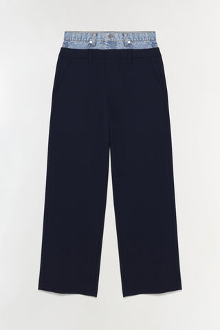 Ophelia Double Waistband Combo Pant