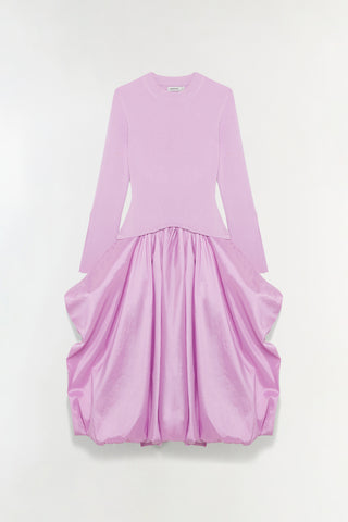 Kenlie Taffeta Knit Midi Dress