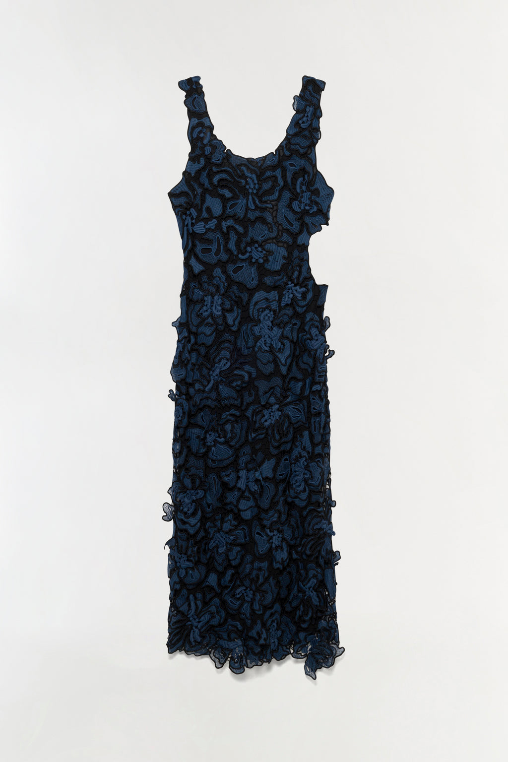 SIMKHAI Women's Corinna Guipure Lace Midi-Dress - Dark Indigo Multi - Size Medium