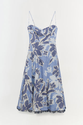 Analise Linen Midi Dress