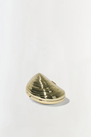 Bridget Mini Metal Oyster Clutch