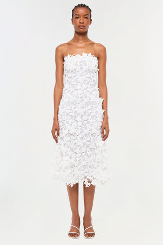 Fleurella Applique Midi Dress
