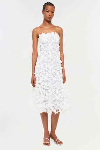 Fleurella Applique Midi Dress
