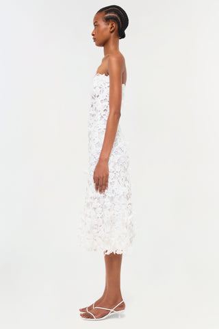 Fleurella Applique Midi Dress