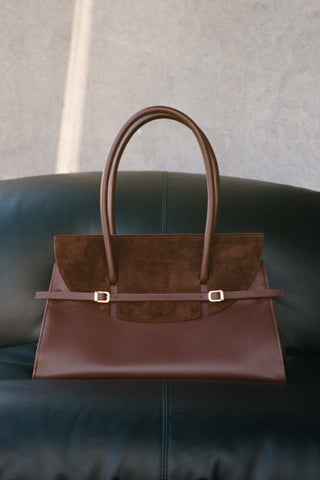 River Suede Shoulder Bag