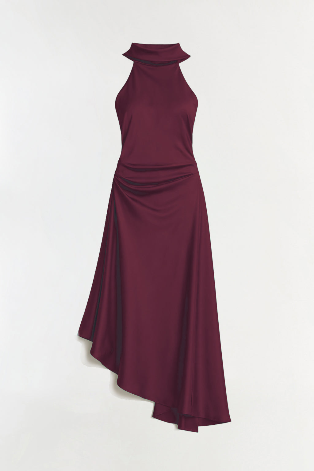 monica halter ribbed floral dress SIMKHAI Women's Satin Midi - Fig SN:D30515