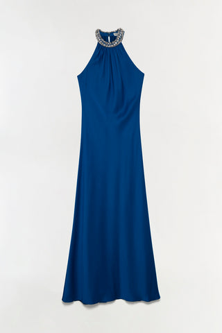Navina Satin Embellished Gown
