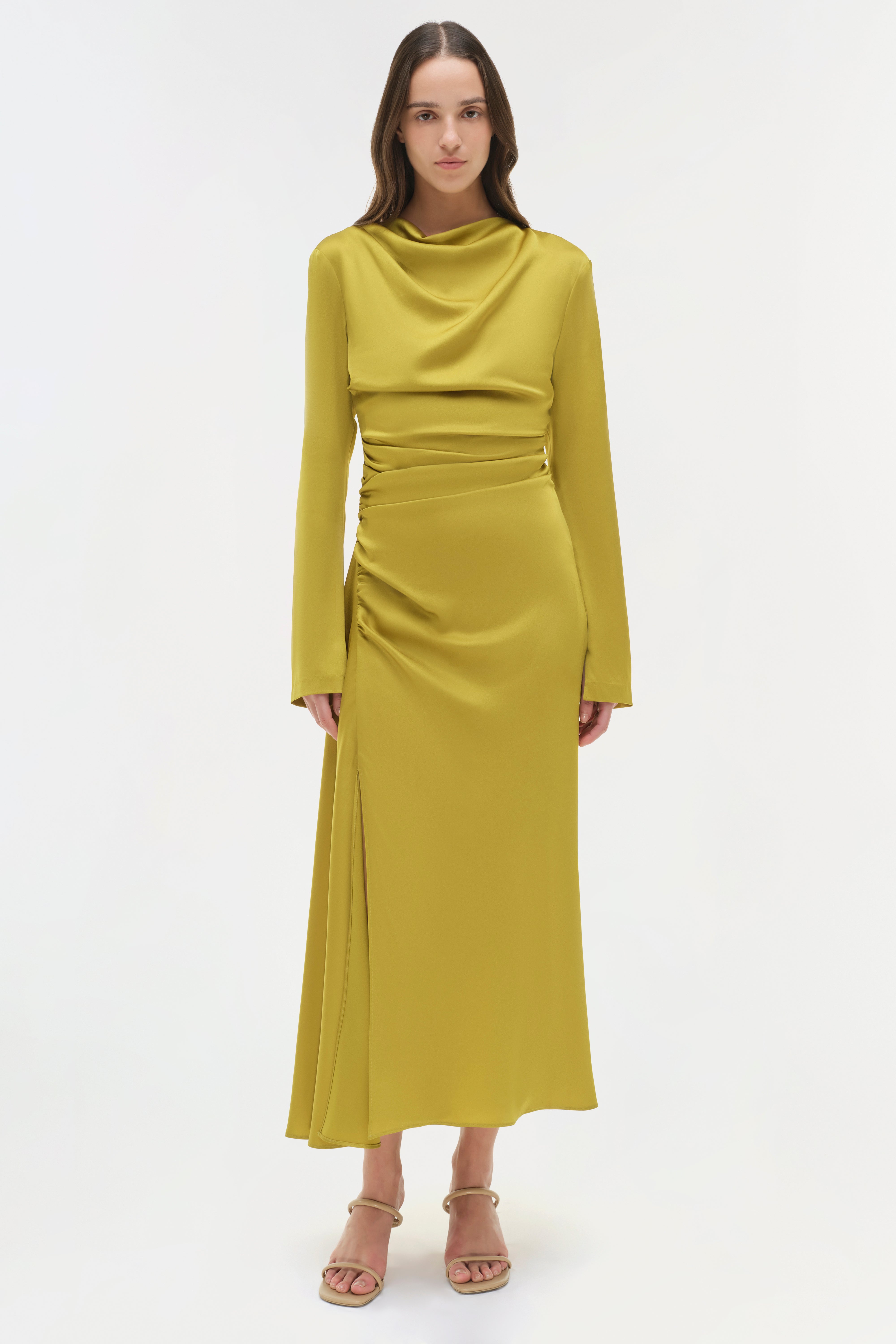 Odessa Satin Midi Dress SIMKHAI Odessa Satin Midi Dress SIMKHAI