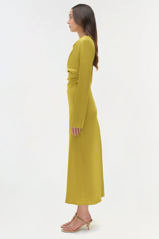 Odessa Satin Midi Dress
