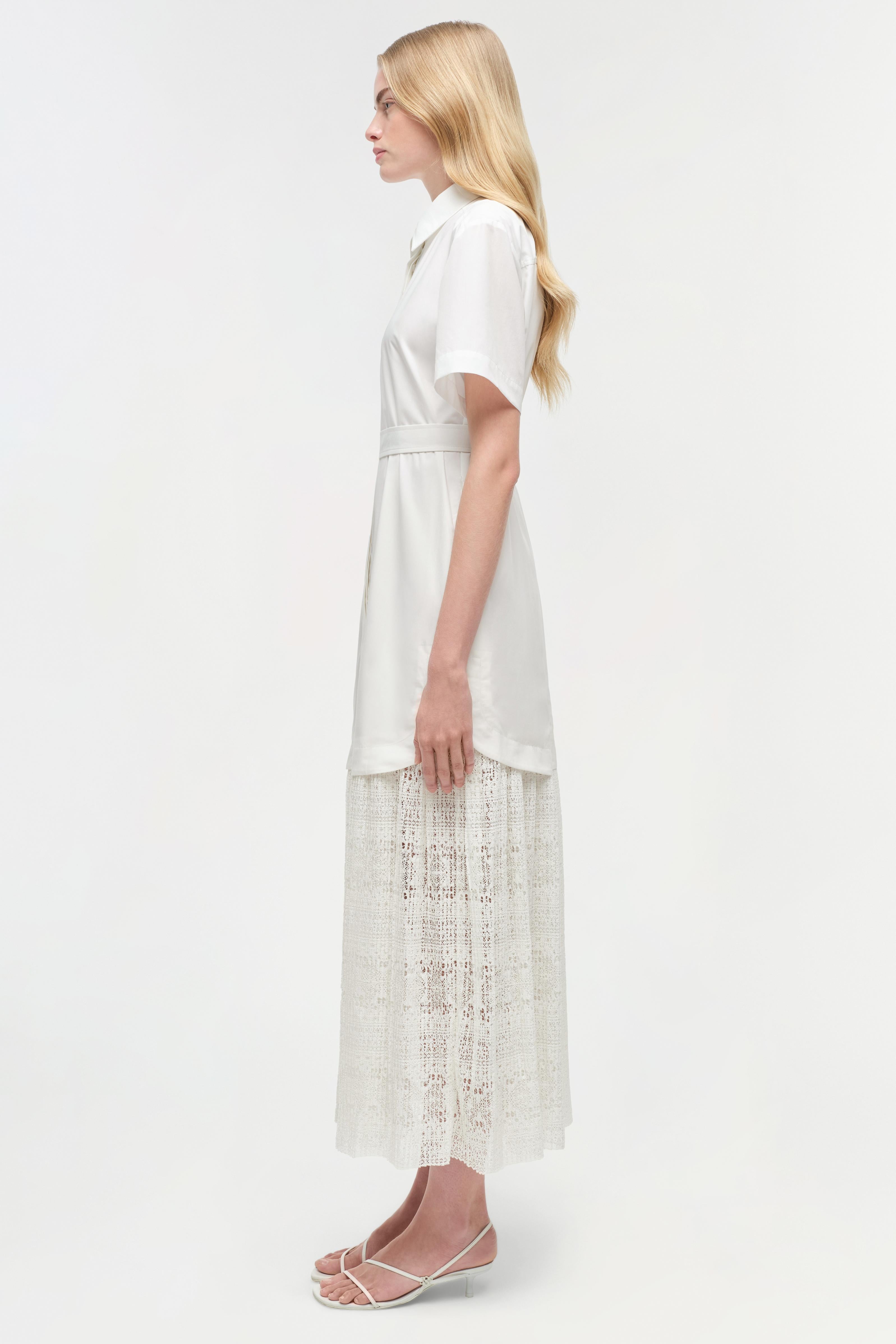 Jenner Lace Midi Shirt Dress Jenner Lace Midi Shirt Dress