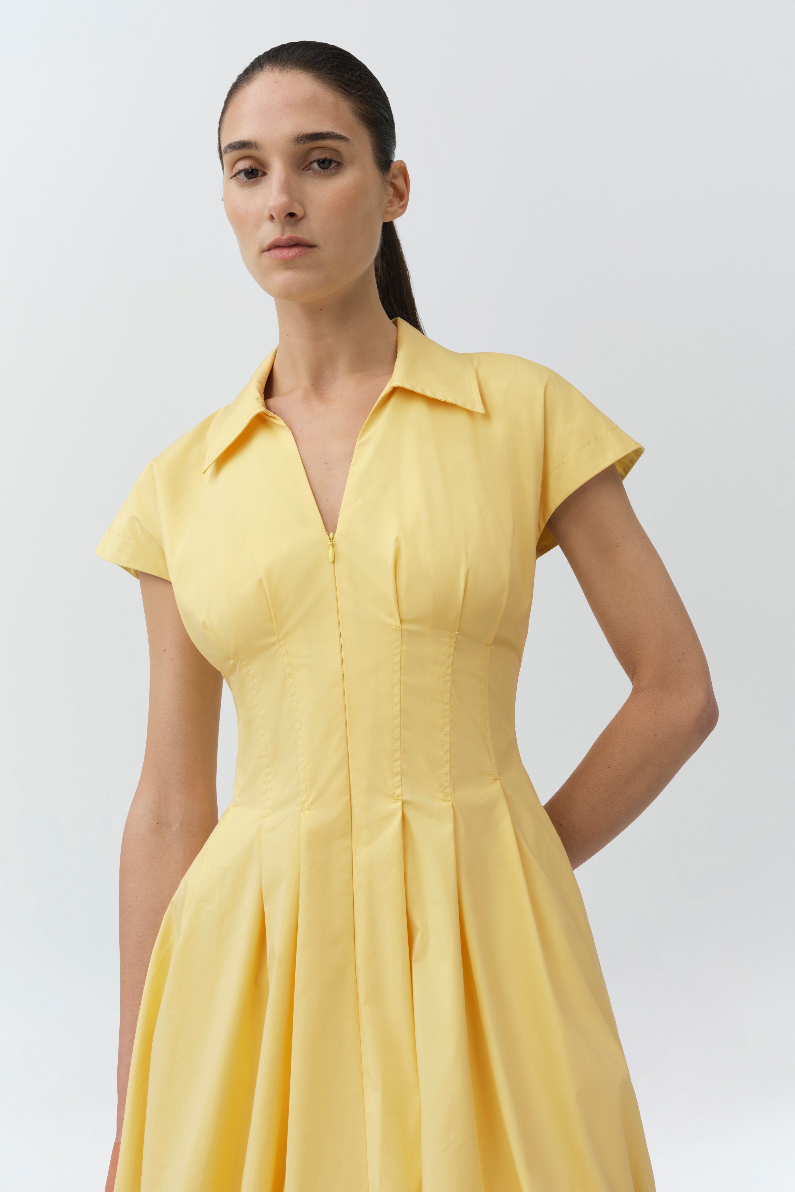 SIMKHAI Women's Lirinne Bubble-Hem Mini Dress - Golden Haze