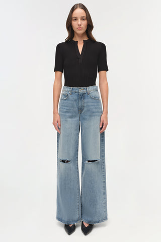 Willoughby Denim Straight Crop Pant