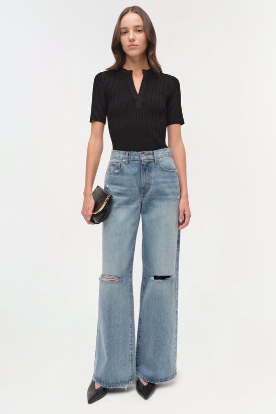 Willoughby Denim Straight Crop Pant