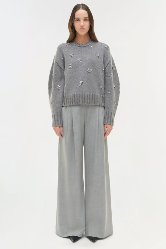 Coraline Embellished Knit Crewneck