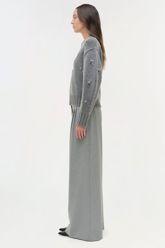 Coraline Embellished Knit Crewneck