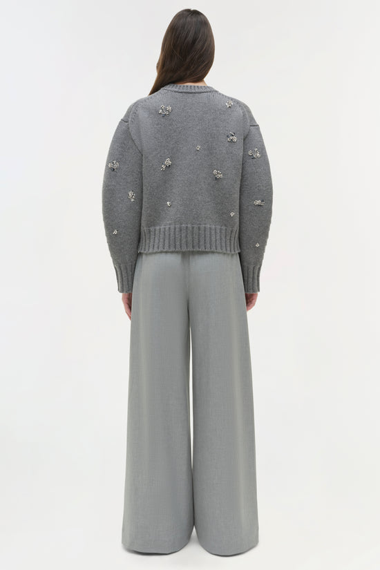 Coraline Embellished Knit Crewneck