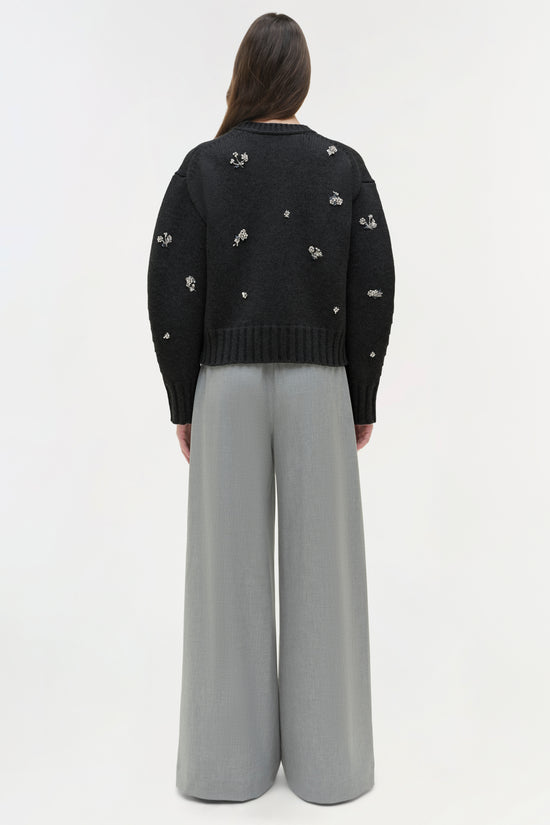 Coraline Embellished Knit Crewneck