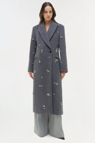 Gianni Embellished Wool Coat