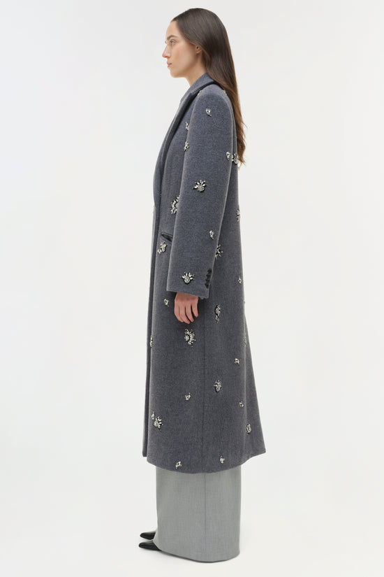 Gianni Embellished Wool Coat