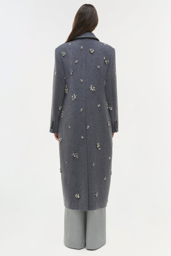 Gianni Embellished Wool Coat
