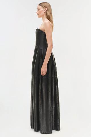 Carrington Leather Bustier Gown