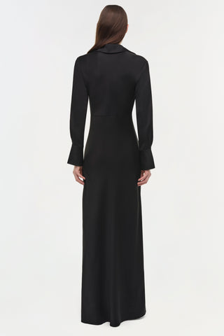 Adelle Draped Satin Gown