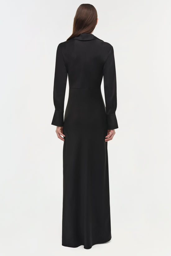 Adelle Draped Satin Gown