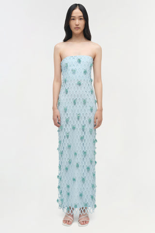 Iridessa Embellished Lattice Bustier Gown