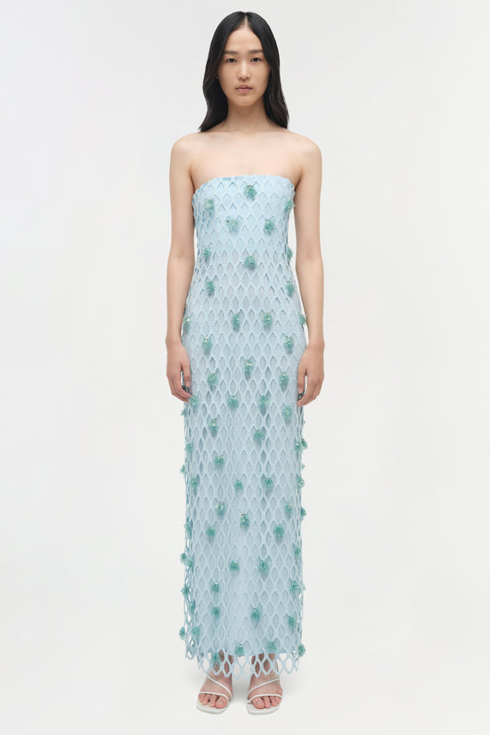 Iridessa Embellished Lattice Bustier Gown