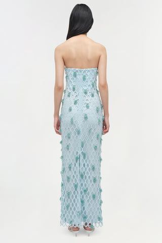 Iridessa Embellished Lattice Bustier Gown