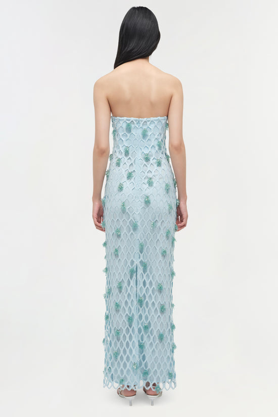Iridessa Embellished Lattice Bustier Gown