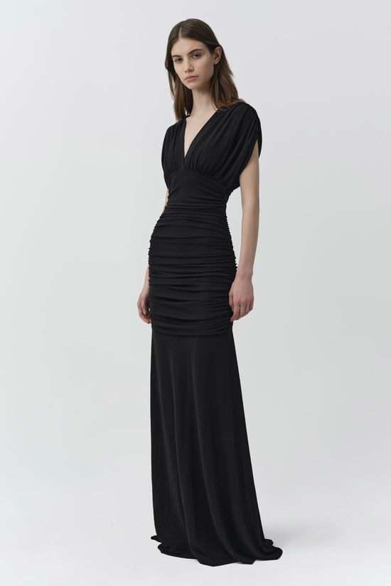 Norvelle Draped Jersey Gown