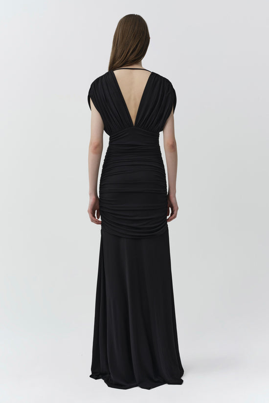 Norvelle Draped Jersey Gown