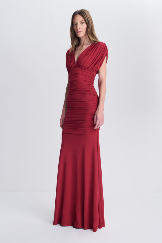 Norvelle Draped Jersey Gown