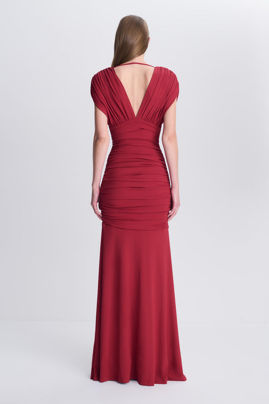 Norvelle Draped Jersey Gown