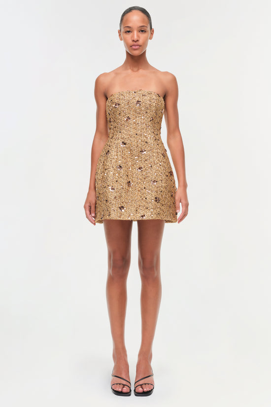 Kit Gilded Tweed Mini Dress