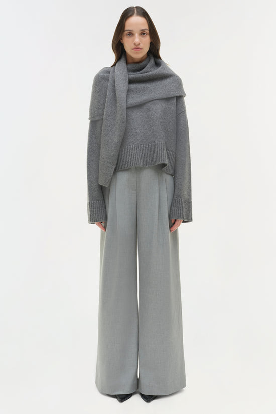 Elson Wool Cashmere Scarf Sweater