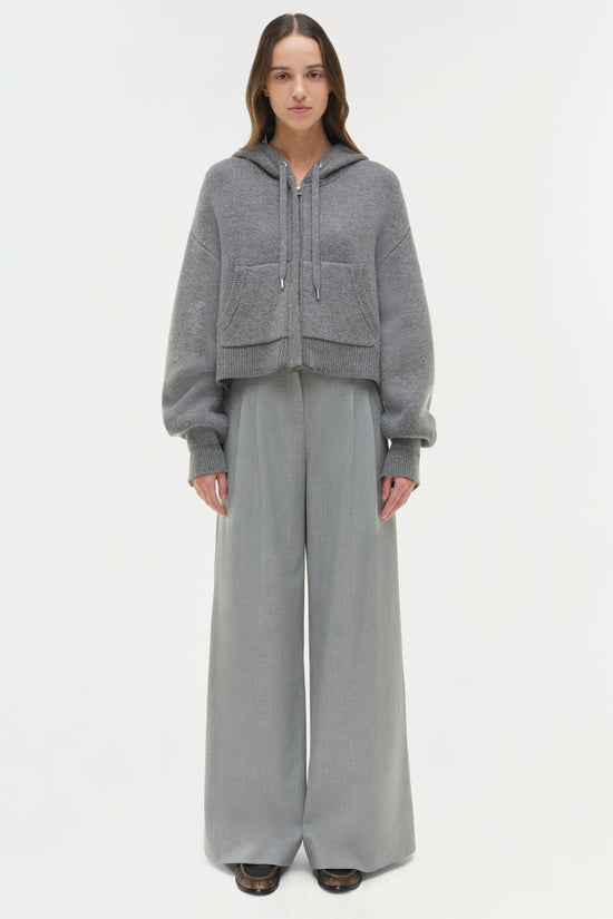 Dakota Wool Cropped Hoodie