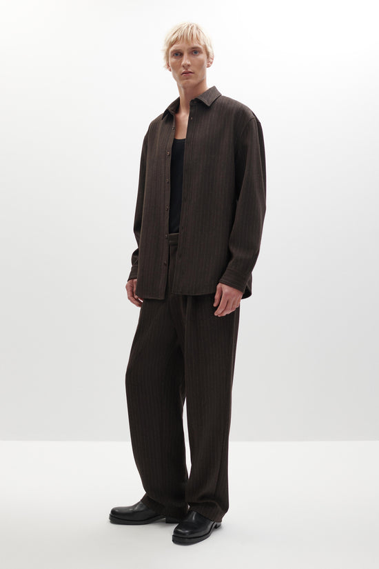 Everett Pinstripe Overshirt