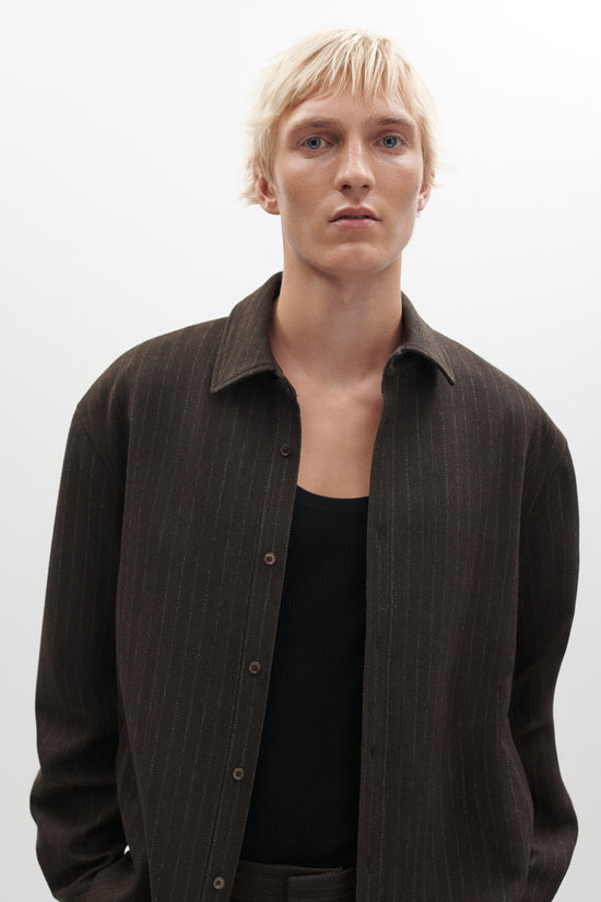 Everett Pinstripe Overshirt