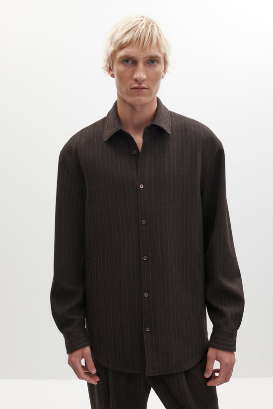 Everett Pinstripe Overshirt